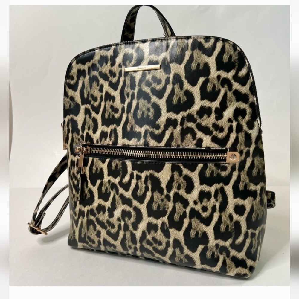 Aldo Cuveth Medium Size Leopard Print Backpack Purse